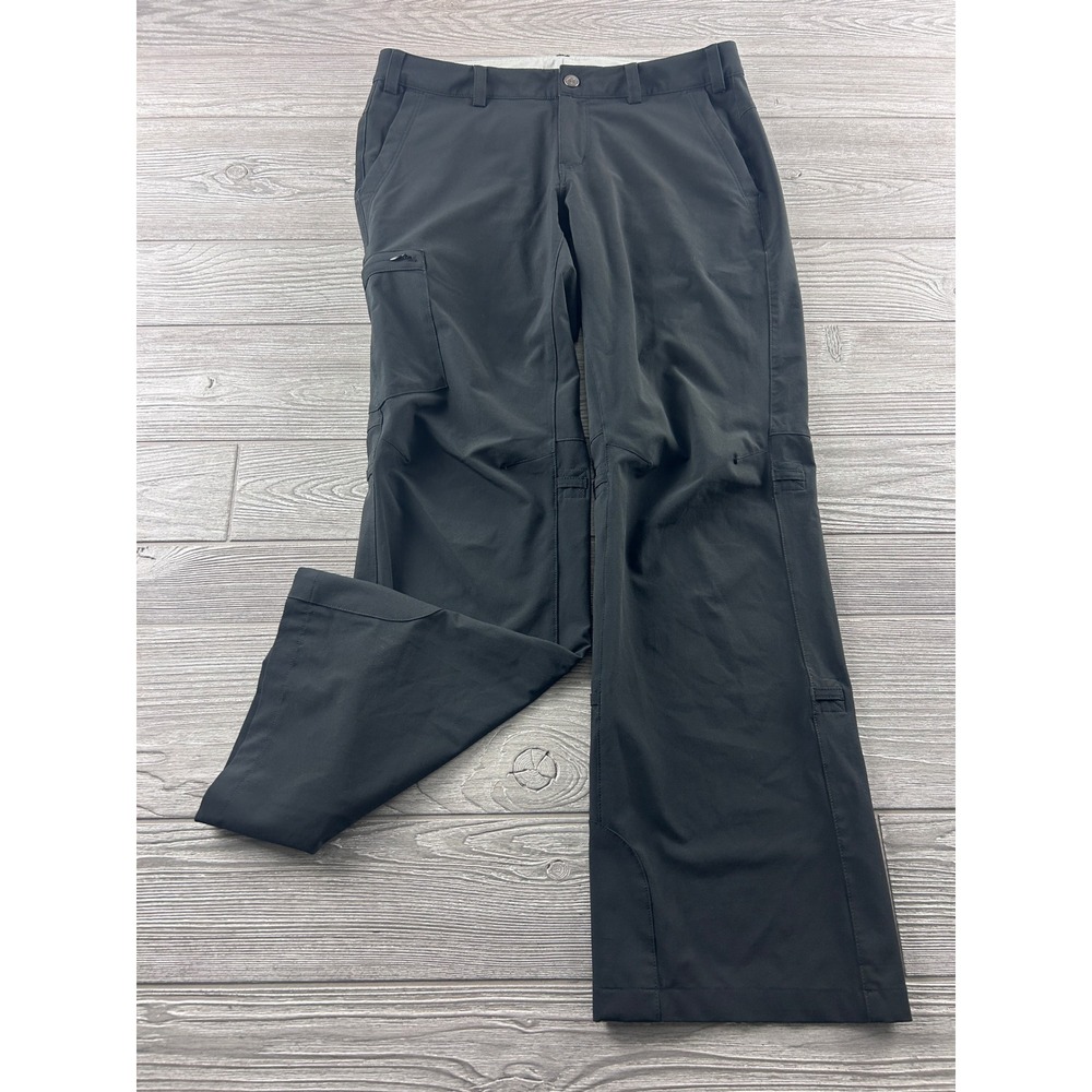REI Co-op Black Hiking Pants Womens 6 Petite Cargo Straight Leg Outdoor Trail
